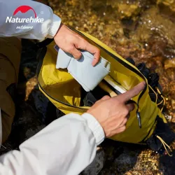 Sac à dos étanche NATUREHIKE 25L : ultraléger, compartiments humides/secs